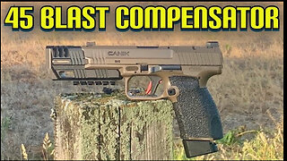 45 Blast Compensator for the Canik TP9 Elite Combat - Review & First Shots