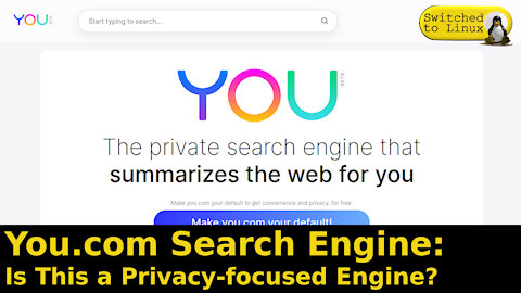 You.com Search Engine - A Privacy Engine?