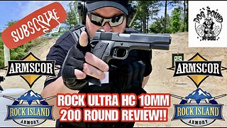 ROCK ISLAND ARMORY ROCK ULTRA HC 10MM 200 ROUND REVIEW!