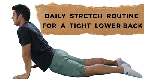 daily stretch routine for a tight lower back-relieve lower back pain