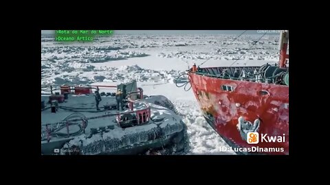 #Super máquinas! #navio #quabragelo #neve #mar #cargueiro