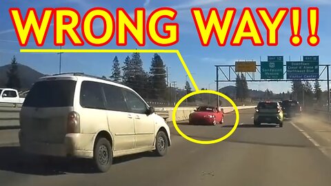 Wrong Way Driver — COEUR D'ALENE, ID | Caught On Dashcam | Close Call | Footage Show