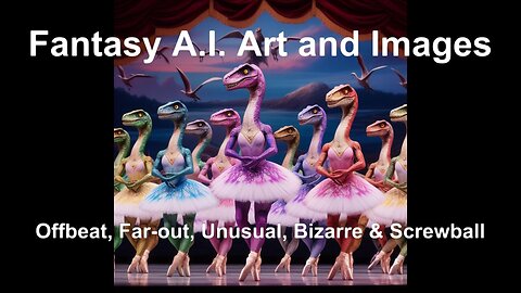 A.I. FANTASY ART: Offbeat, Far Out, Unusual, Bizarre & Screwball #1