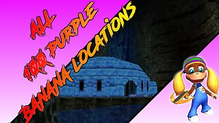 Donkey Kong 64 - Crystal Caves - Tiny Kong - All 100 Purple Banana Locations