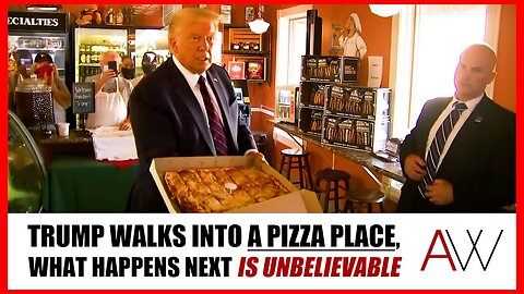 DONALD TRUMP WALKS INTO A PIZZA PLACE, WHAT HE DOES NEXT IS UNBELIEVABLE...