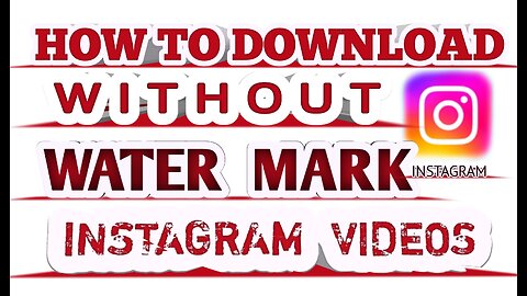 How to download without watermark Instagram videos || Taseer prince