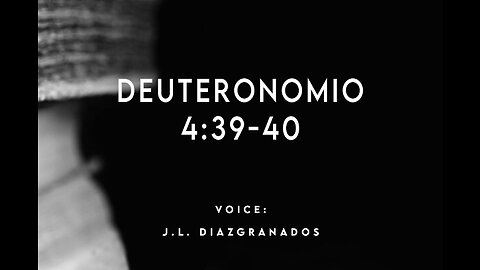 Deuteronomio 4:39-40
