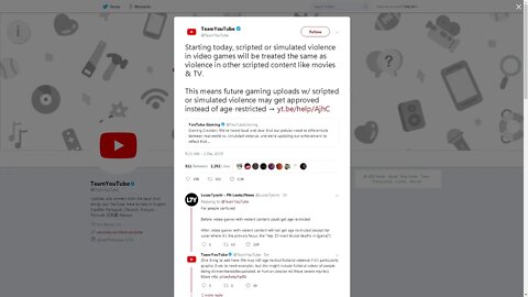 2019 NEW ambiguous gaming rules for Youtube creators today