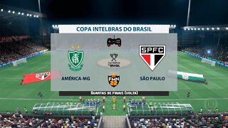 Copa Do Brasil 2022 - América MG x São Paulo | Quartas de finais (IDA) | FIFA 22 SIMULAÇÃO