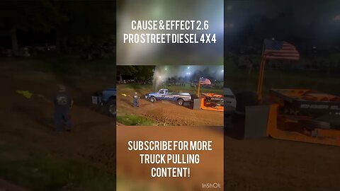 2.6 Pro Street Diesel 4x4 pulling truck! #truckpulls #truckpull #dieseltrucks