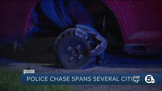 Police chase spans several cities