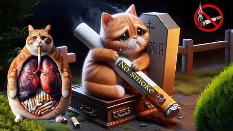 Cat No smoke 🚭 🙀😿