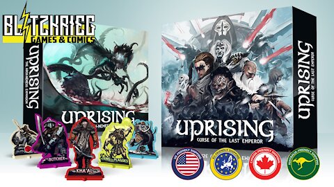 Uprising: Curse of the Last Emperor Unboxing / Kickstarter All In Edition Cooperative 4x