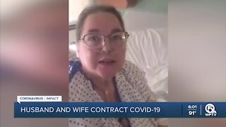 Unvaccinated husband, wife battling COVID-19 at Jupiter Medical Center