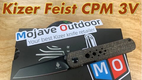 Mojave Outdoor Kizer Feist front flipper in CPM 3V / includes disassembly / fidget friendly EDC !
