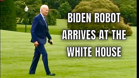 ROBOT PRESIDENT BIDEN MALFUNCTIONS, Ignoring Shouts from Reporters, walks right past them