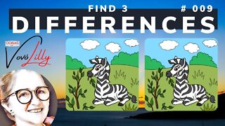 FIND THE THREE DIFFERENCES | # 009 | EXERCISE YOUR MEMORY