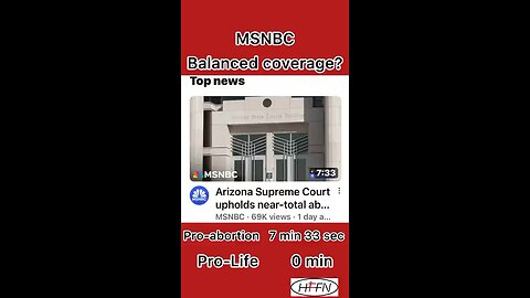 Arizona Abortion Ban Media Coverage… is it fair and balanced? You decide.