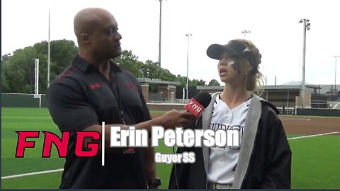 Guyer SS Erin Peterson After 2-1 Bi-District Game 1 Win Over Marcus