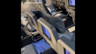 Video of Delta aircraft which needed an emergency landing due to a passenger's extensive diarrhea