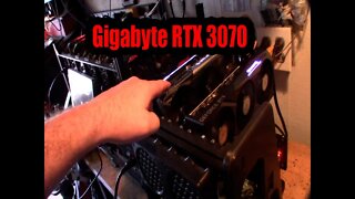 Gigabyte RTX 3070 GAMING OC Ethereum Mining HiveOS Overclock Setting