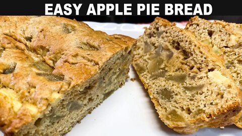 APPLE PIE BREAD, Easy use of Canned Pie Filling and Box Cake Mix