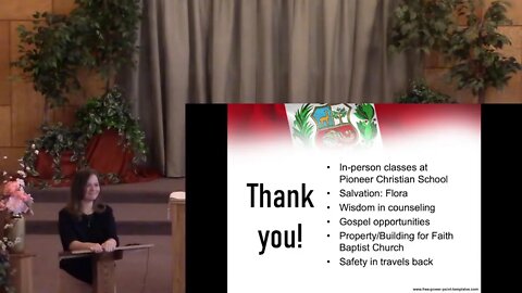 Amy Brundage - Peru Presentation Sunday School 1/30/22