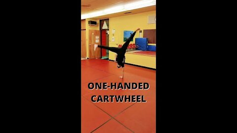 One-Handed Cartwheel __ New Skill! __ Martial Arts __ #shorts