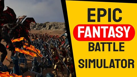 Epic Fantasy Battle Simulator 1st look PRE RELEASE