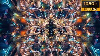 Abstract Symmetric Cityscape Time Lapse Pattern | HD