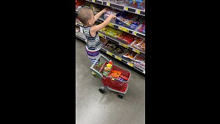 Candy shopping. #shopping #toddler #family #fun