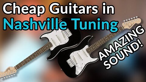NASHVILLE TUNING: Cheap SQUIER MINI guitars create gorgeous CHIME and SHIMMER - Producer's Secret
