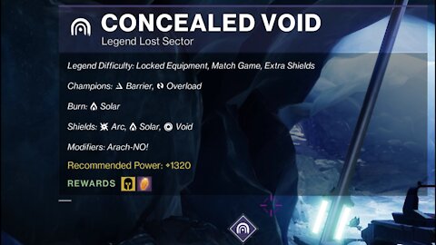 Destiny 2 Legend Lost Sector: Europa - Concealed Void 9-1-21