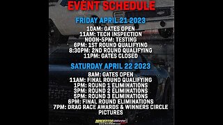 LIVE: Drag Racing - The Reunion presented by @TurbosmartHQ @bradentonmotorsportspark2637 4.22.23