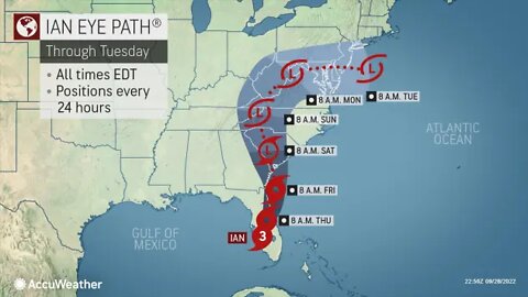 Hurricane Ian report for Wednesday