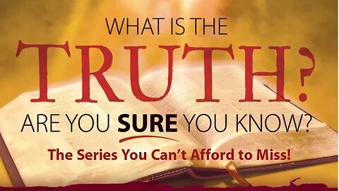 "What is the Truth" Seminar - "Perfect peace in an imperfect world" - Samuel Tucker - 11/7/2023