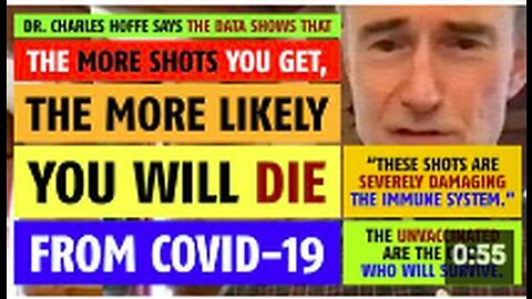 The more shots you get, the more likely you will die from COVID-19 says Charles Hoffe, MD