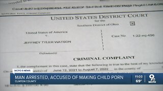 Clinton County man arrested, accused of making child porn