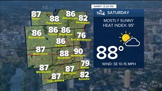 Comfortable evening in store, hot weekend ahead