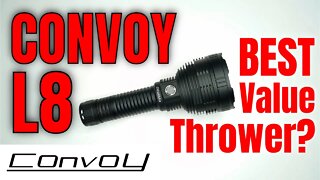 Convoy L8 Flashlight Review in 2022: The ULTIMATE Thrower? 1.5km beam + 26800 cell + USB-C charging