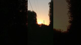 Sunset 🌇 along power lines #sky #sun #sunset #beautiful #nature #farm #homestead #sunny #gorgeous