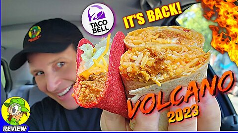 Taco Bell® VOLCANO DOUBLE BEEF BURRITO & VOLCANO TACO 2023 Reviews 🌮🔔🌋🌯 ⎮ Peep THIS Out! 🕵️‍♂️