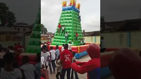 Bouncing Castle Fun Time At Graine Royale School