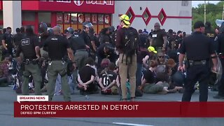Protesters arrested in Detroit