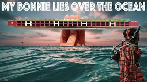 How to Play My Bonnie Lies Over the Ocean on a Tremolo Harmonica with 24 Holes