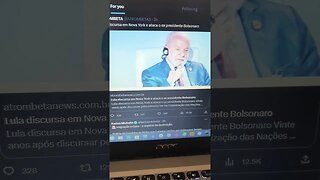 ditador lula discursa em Nova York na ONU e ataca Presidente Jair Bolsonaro... isso é doença... pqp