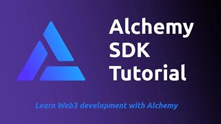 Build web3 dapps with Alchemy SDK