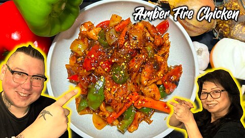 DELICIOUS Amber FIRE chicken recipe! 🔥🔥🔥Professional Chinese Chefs - Mum and Son cooks
