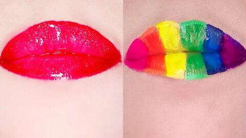 Creative Lip Makeup Art Ideas Tutorial Compilation