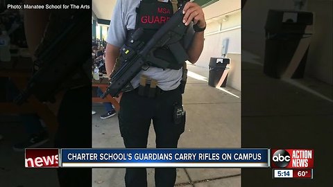 Manatee School for the Arts equips guardians with rifles, body armor